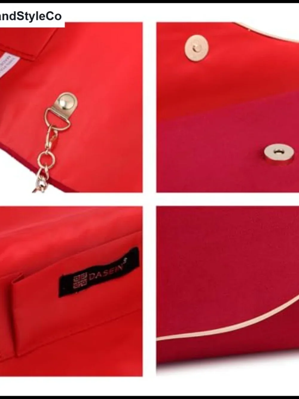 Faux Suede Evening Clutch Purse with Chain Strap, Formal Handbag